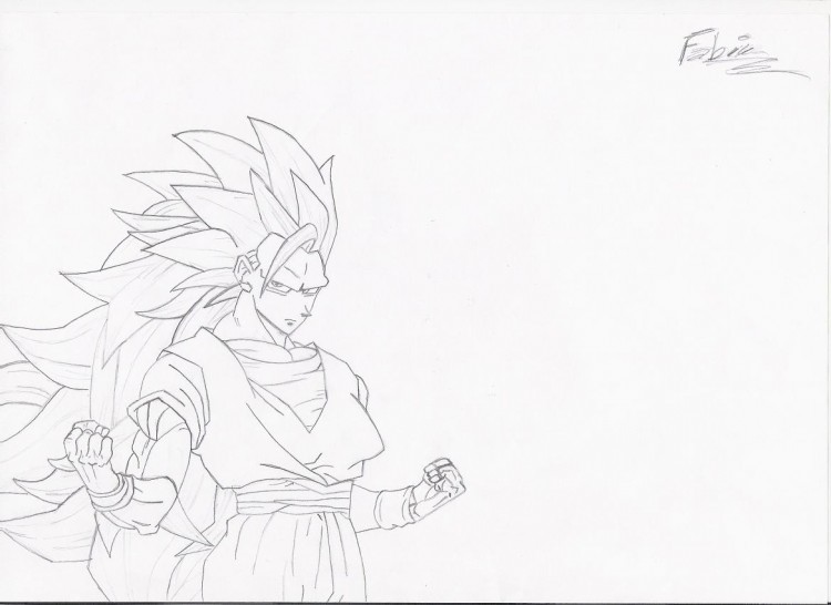 Fonds d'cran Art - Crayon Manga - Dragon Ball Z Sangoku