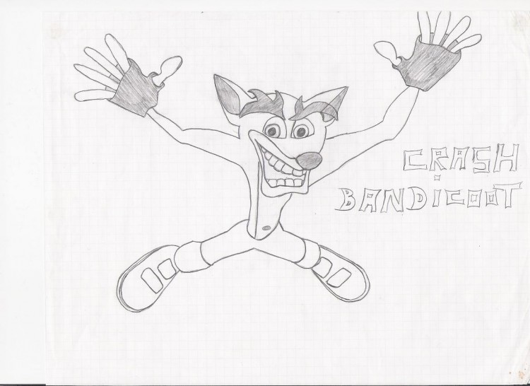 Fonds d'cran Art - Crayon Jeux Vido Crash Bandicoot