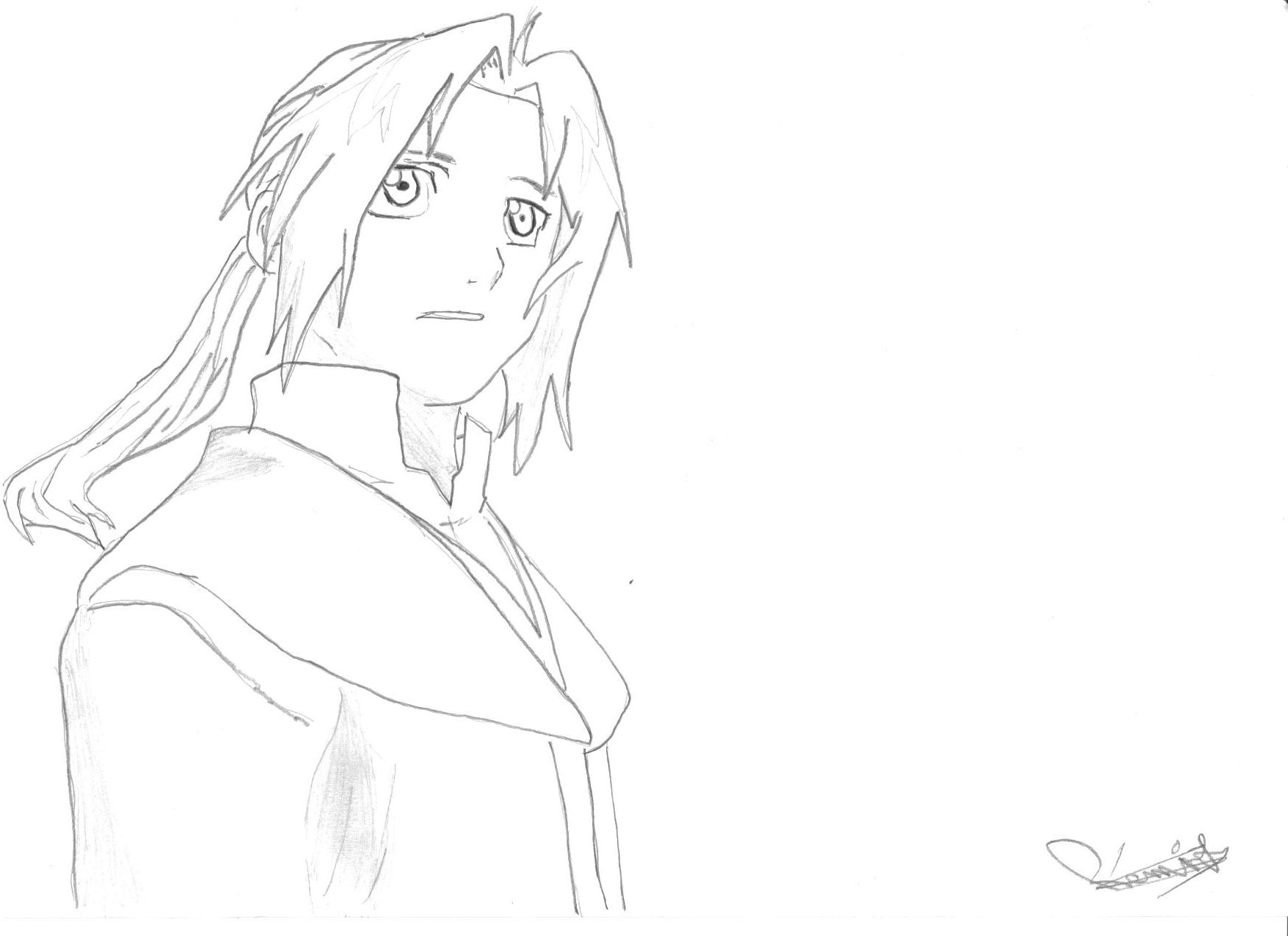 Fonds d'cran Art - Crayon Manga - Fullmetal Alchemist ed dans lotre monde