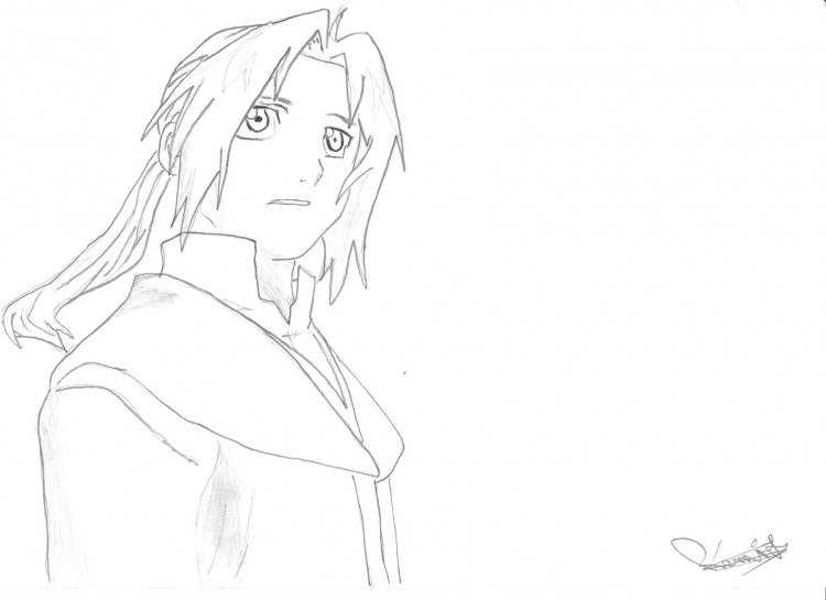 Fonds d'cran Art - Crayon Manga - Fullmetal Alchemist ed dans lotre monde