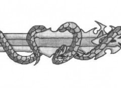 Fonds d'cran Art - Crayon epe avec serpents