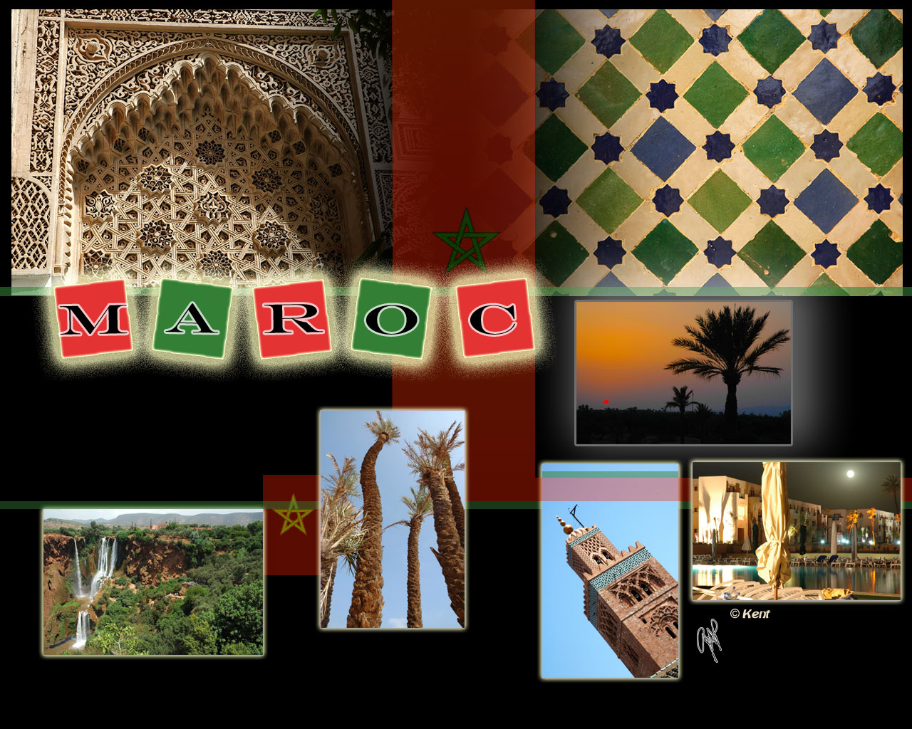 Fonds d'cran Voyages : Afrique Maroc Composition Maroc