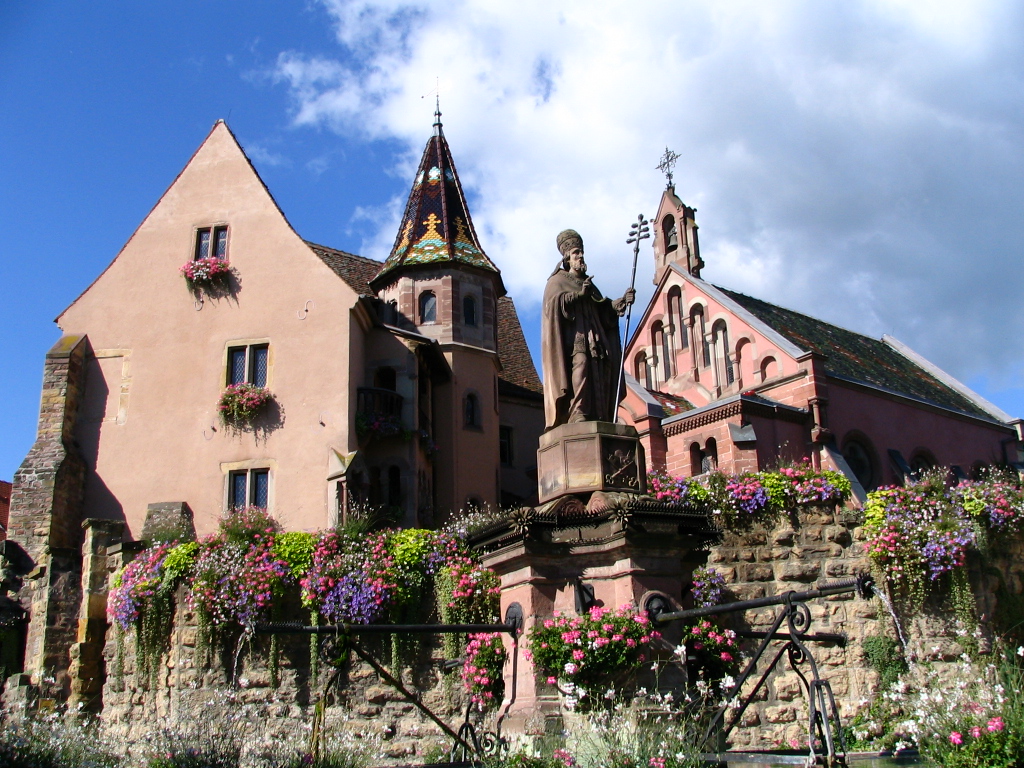 Wallpapers Constructions and architecture Religious Buildings ALSACE EGUISHEIM 68