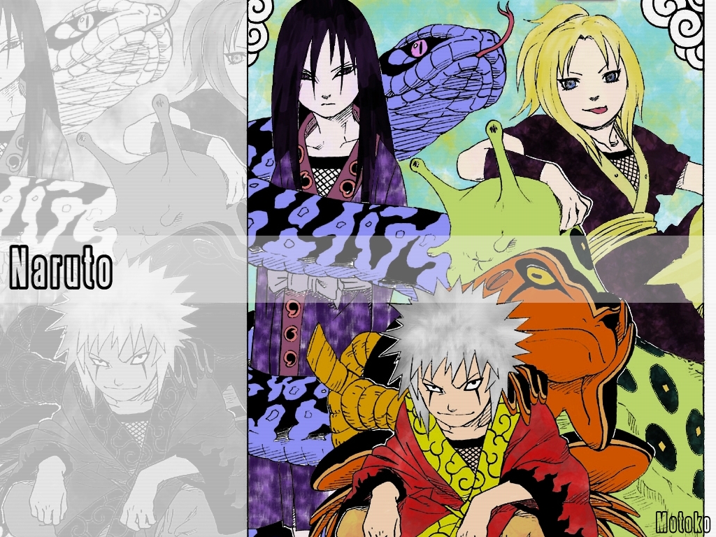 Fonds d'cran Manga Naruto Les trois sannins