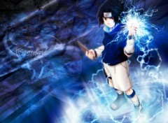 Wallpapers Manga sasuke in action