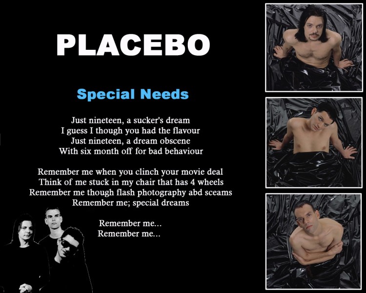 Fonds d'cran Musique Placebo Special needs