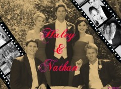 Wallpapers TV Soaps Mariage d'Haley et de Nathan(noir et blanc)