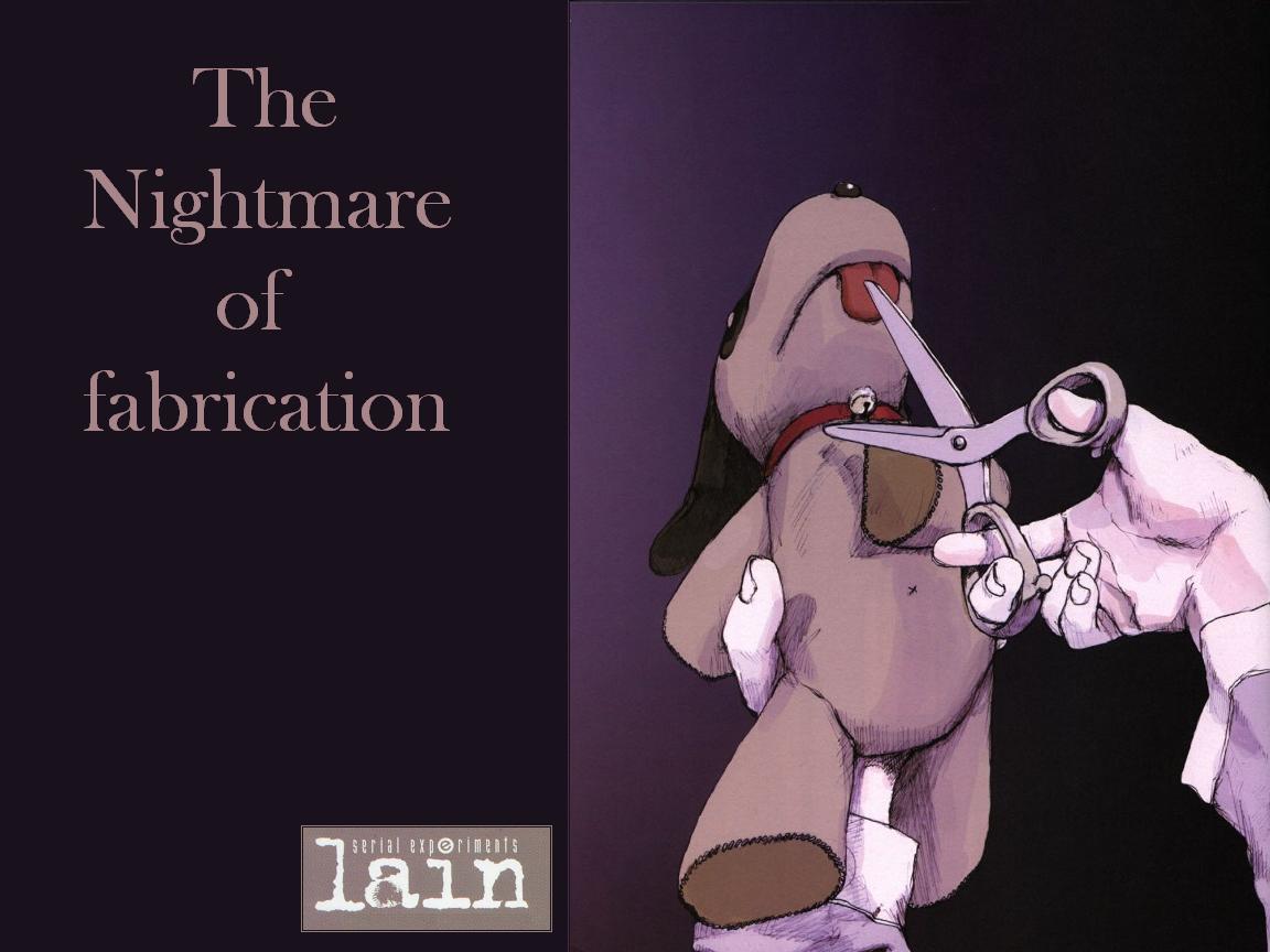 Wallpapers Manga Serial Experiments Lain the nightmare of fabrication