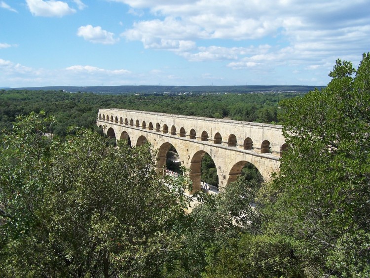 Wallpapers Constructions and architecture Bridges - Aqueduct Pont du Gard