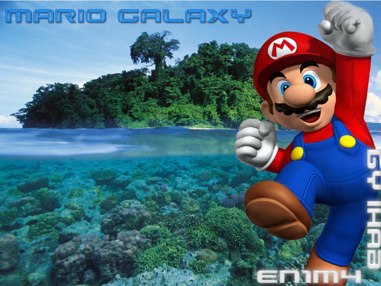 Fonds d'cran Jeux Vido Super Mario Galaxy mario galaxy by IHAB & en1m4