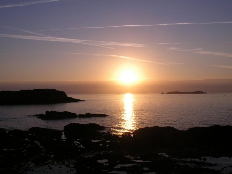 Fonds d'cran Nature Couchers et levers de Soleil coucher a st malo