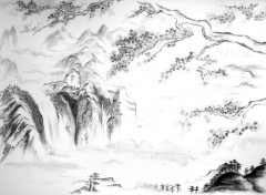 Wallpapers Art - Pencil Chinese Landscape