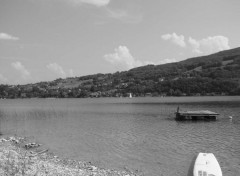 Wallpapers Nature Lac de Paladru Black and White