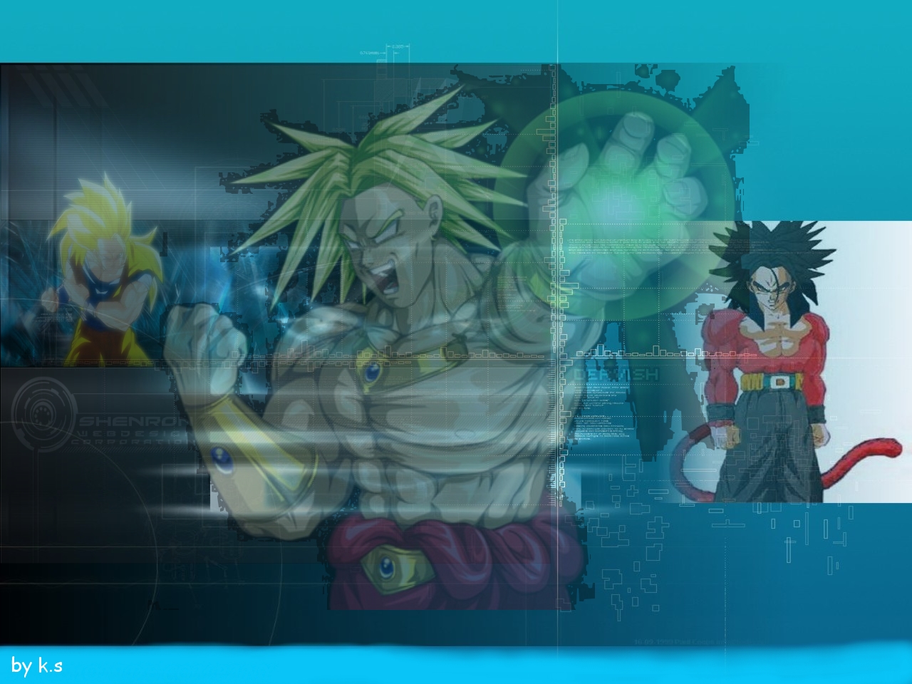 Fonds d'cran Manga Dragon Ball Z trunk sangoku et broly