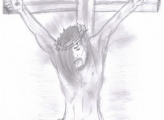 Wallpapers Art - Pencil Jsus Christ Sur la Croix