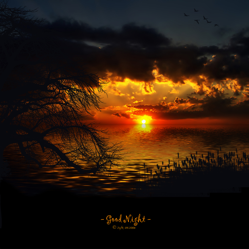 Wallpapers Digital Art Nature - Skies, sunsets Good_Night