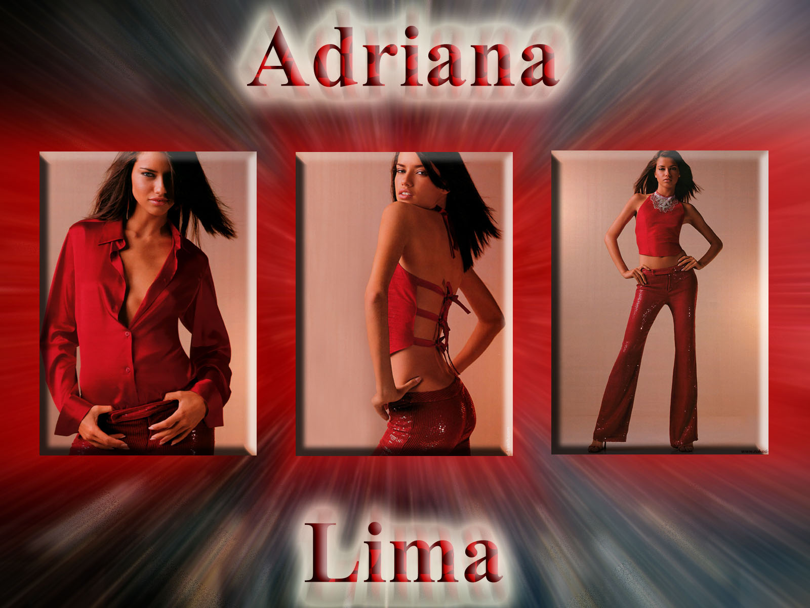 Wallpapers Celebrities Women Adriana Lima Adriana's red