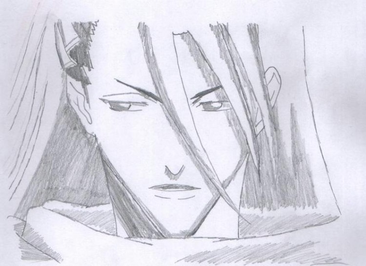 Wallpapers Art - Pencil Manga - Bleach Kuchiki byakuya