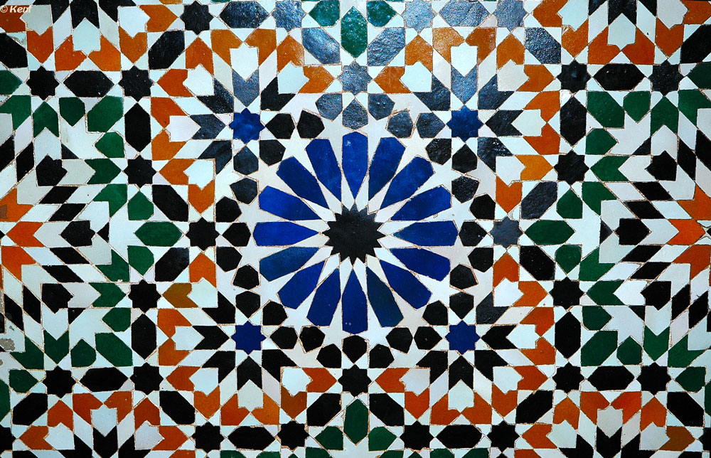 Fonds d'cran Objets Style de Vie Mosaque, Palais de la Bahia, Marrakech