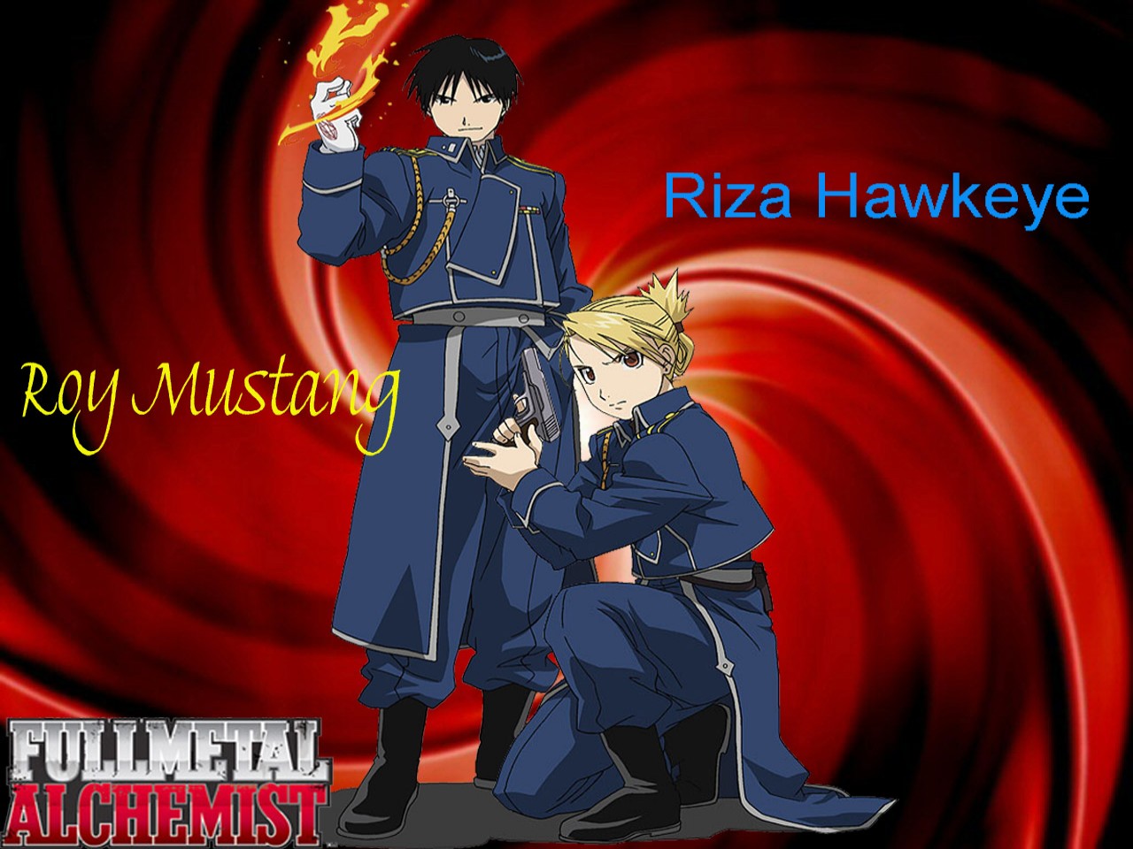 Wallpapers Manga Full Metal Alchemist Roy Mustang & Riza Hawkeye