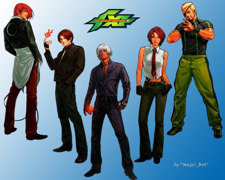 Fonds d'cran Jeux Vido King Of Fighters KOF XI blue