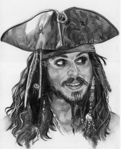 Wallpapers Art Pencil Wallpapers Portraits Pirate By