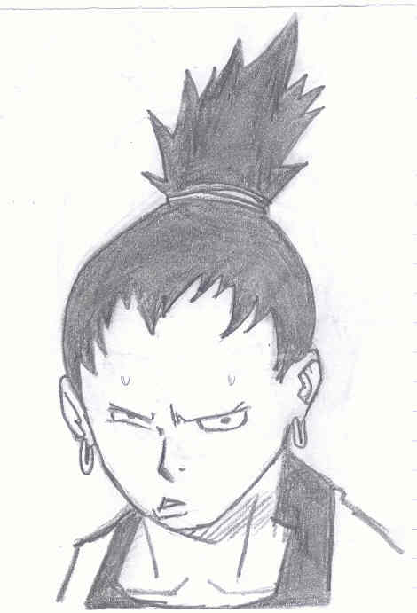 Wallpapers Art - Pencil Manga - Naruto shikamaru