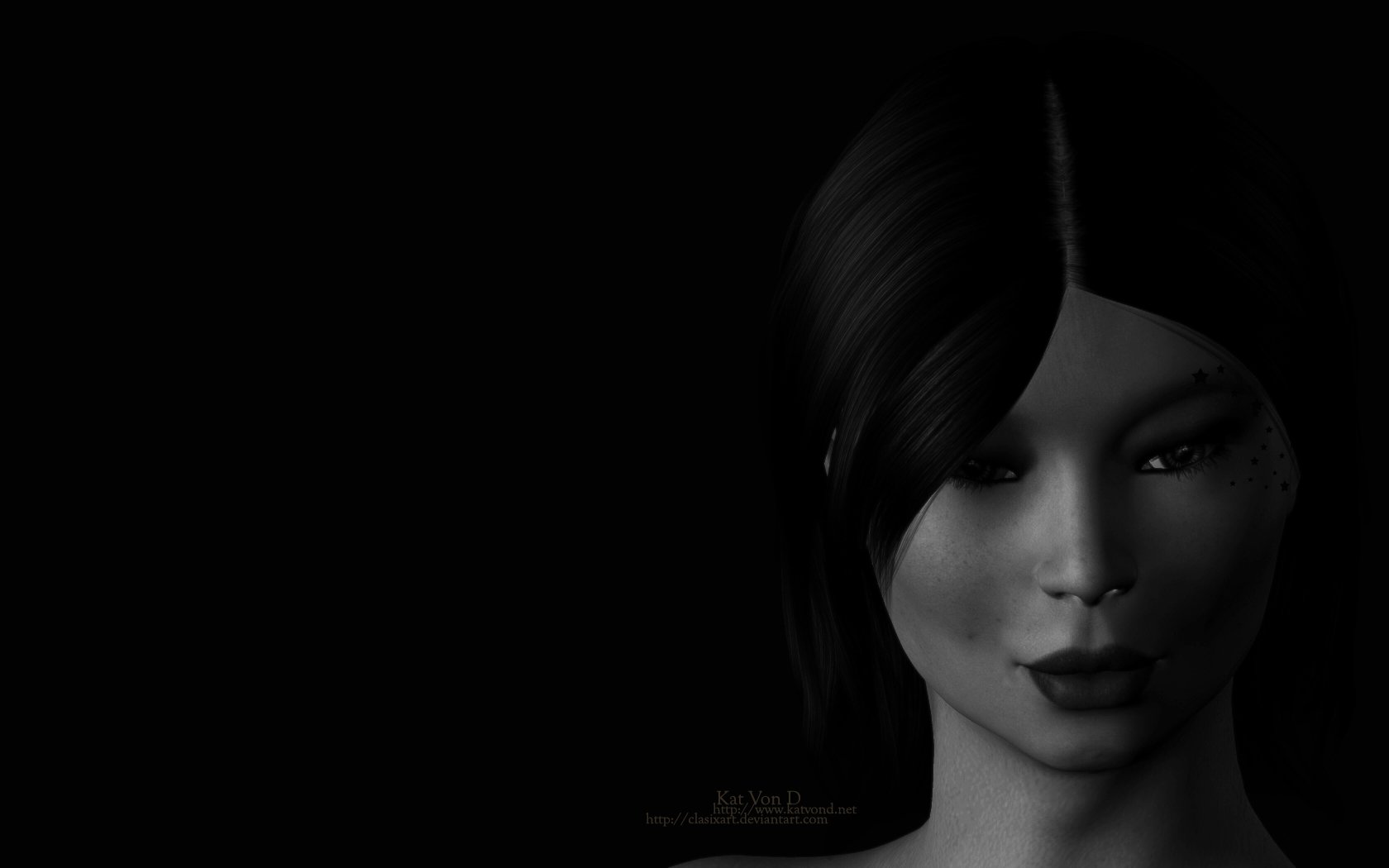 Fonds d'cran Art - Numrique 3D - Poser Kat Von D