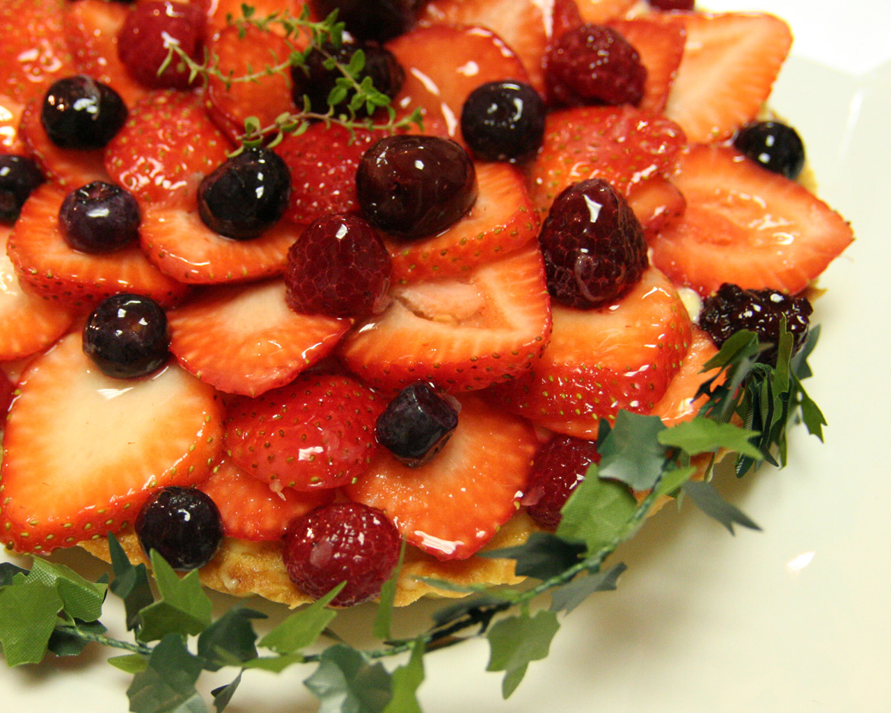 Fonds d'cran Objets Tartes - Gateaux tarte au fraise par une amie