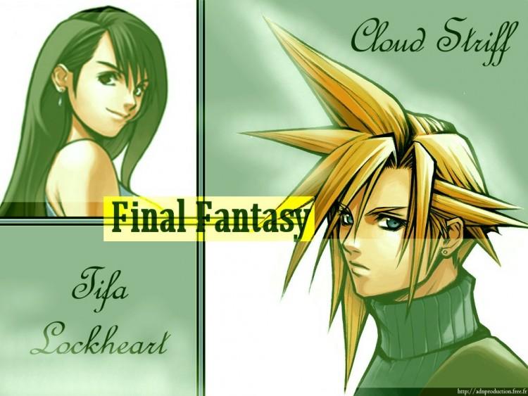 Fonds d'cran Jeux Vido Final Fantasy VII Tifa et Cloud