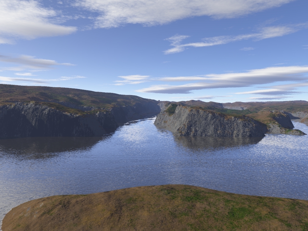 Wallpapers Digital Art 3D - Terragen falaises