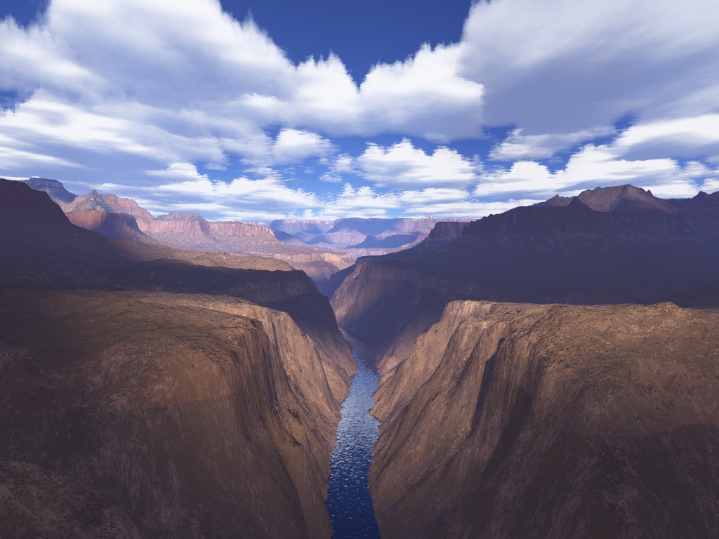 Fonds d'cran Art - Numrique 3D - Terragen canyon