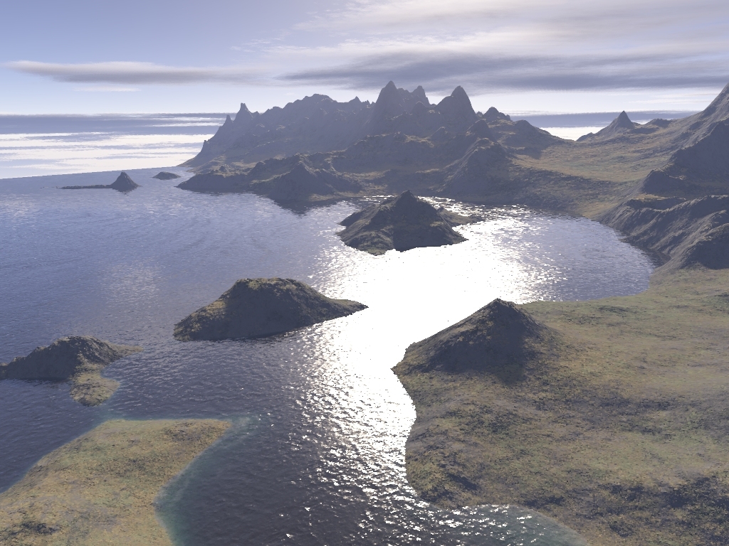 Fonds d'cran Art - Numrique 3D - Terragen bord de mer