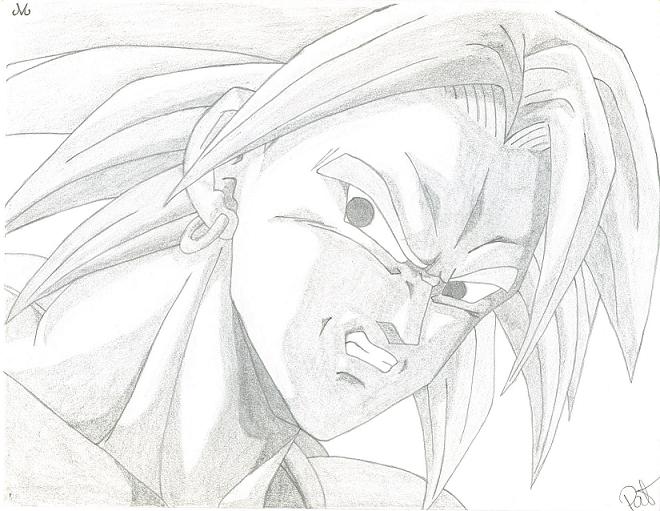 Wallpapers Art - Pencil Manga - Dragon Ball Z BrolyArt02