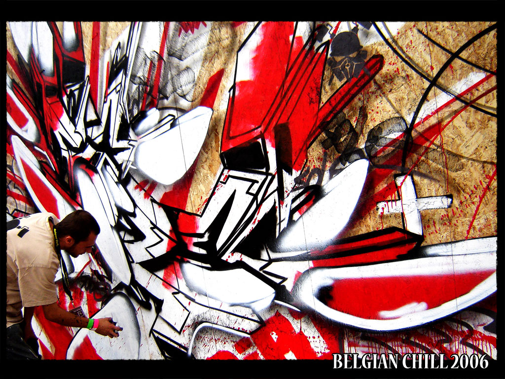 Wallpapers Art - Painting Hip Hop Dlit2Fuite-BelgianCHill2006