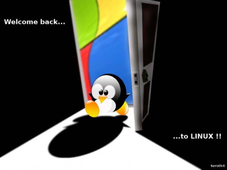 Fonds d'cran Informatique Linux Tux revient !!!