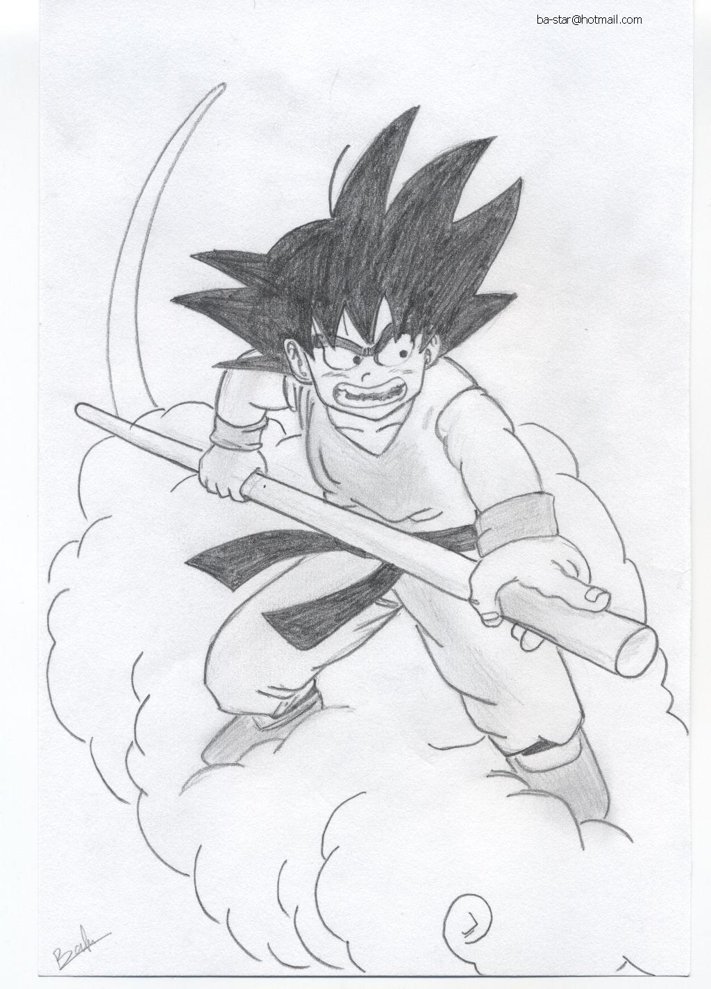 Fonds d'cran Art - Crayon Manga - Dragon Ball Z Songuku 1