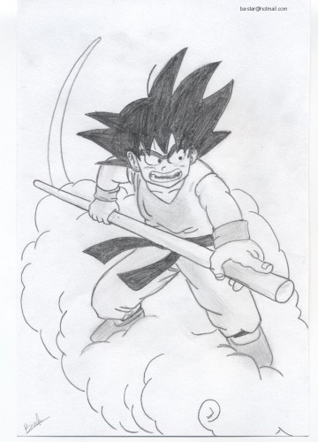 Fonds d'cran Art - Crayon Manga - Dragon Ball Z Songuku 1