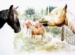 Wallpapers Art - Painting Les chevaux d'Athus