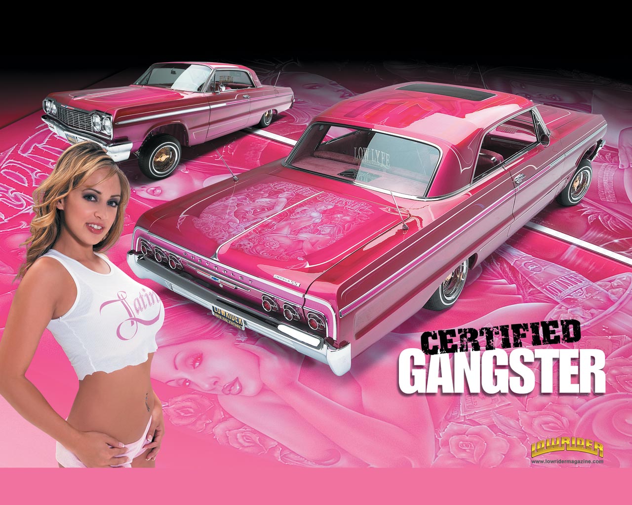 Wallpapers Cars LowRider Gangsta pinky