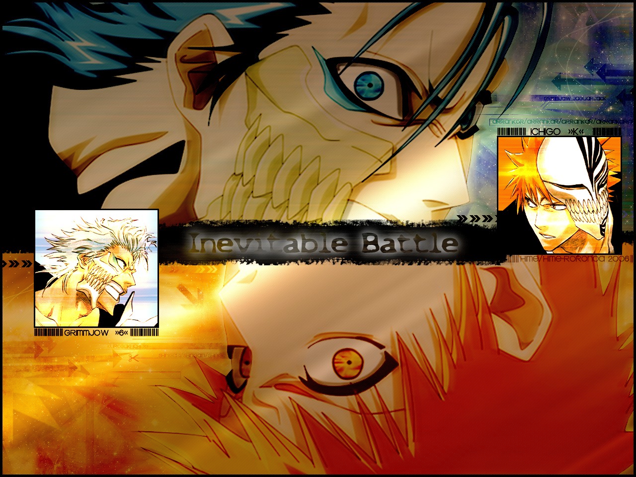 Fonds d'cran Manga Bleach Inevitable battle