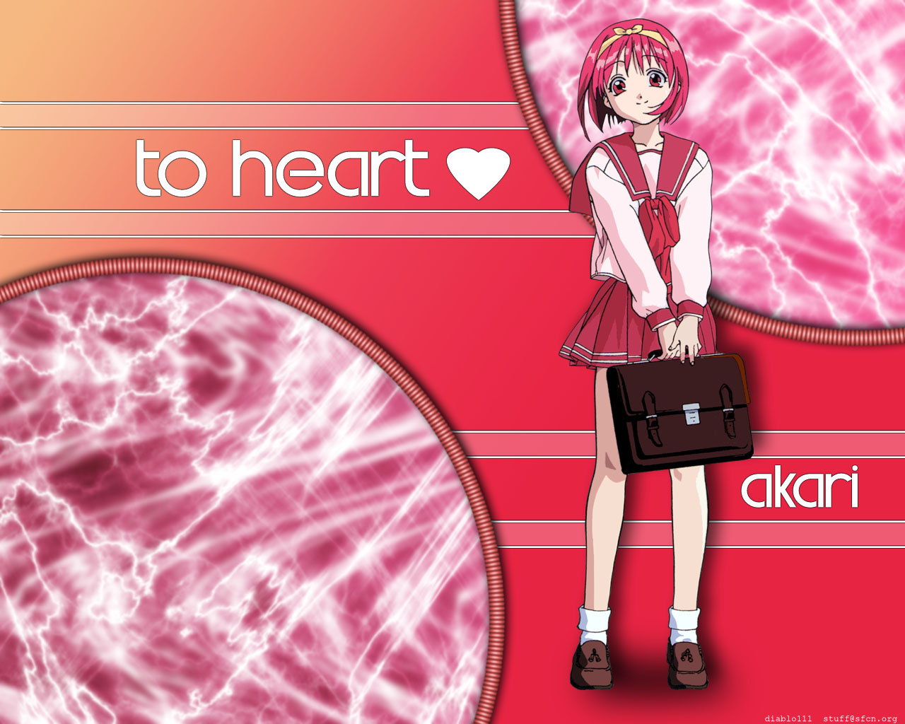 Fonds d'cran Manga To Heart akari