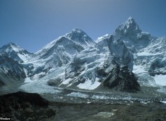 Fonds d'cran Nature Changtse, Everest and Nuptse from Kala Pattar