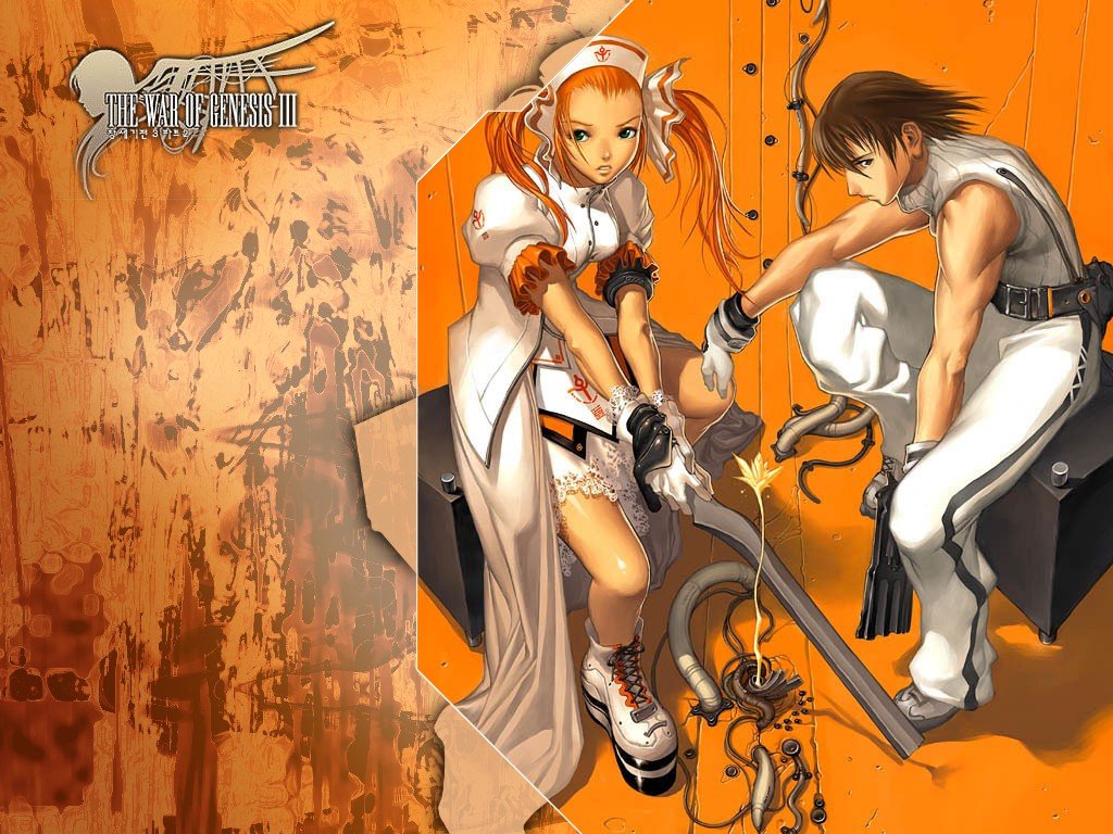 Wallpapers Manga War Of Genesis III orange