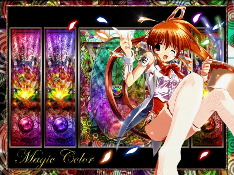 Wallpapers Manga Girl magic color