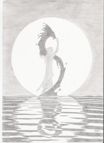 Wallpapers Art - Pencil Manga - Kyo Shinrei dragon