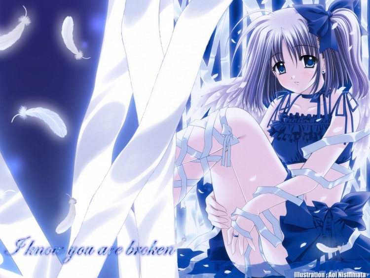 Wallpapers Manga Girl i know you're broken