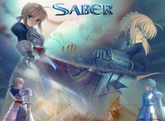 Fonds d'cran Manga Saber&DarkSaber