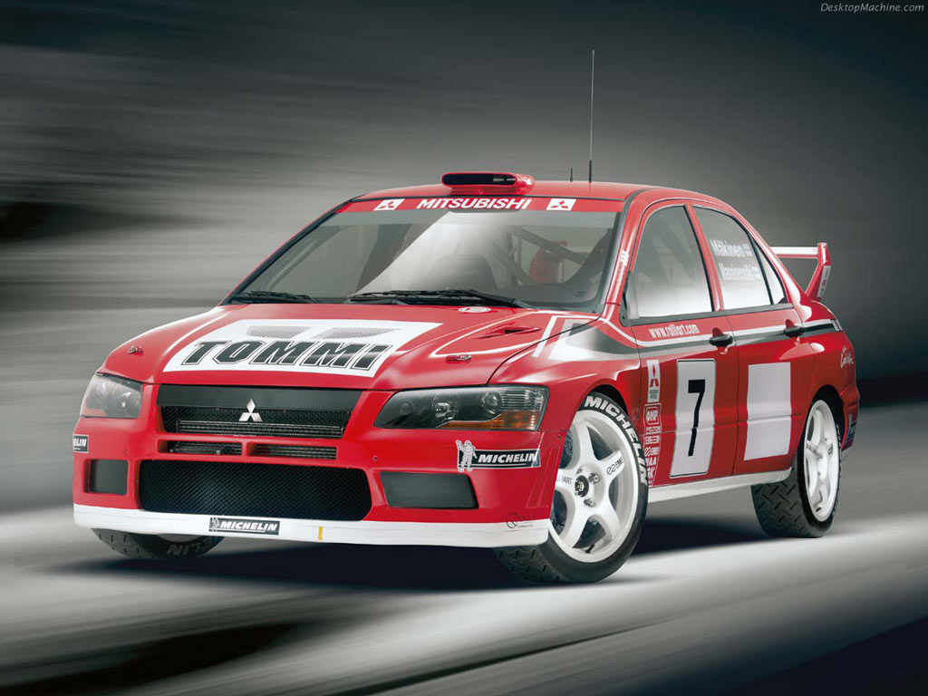 Fonds d'cran Voitures Mitsubishi Mitsubishi Lancer Evo 7 Makkinen