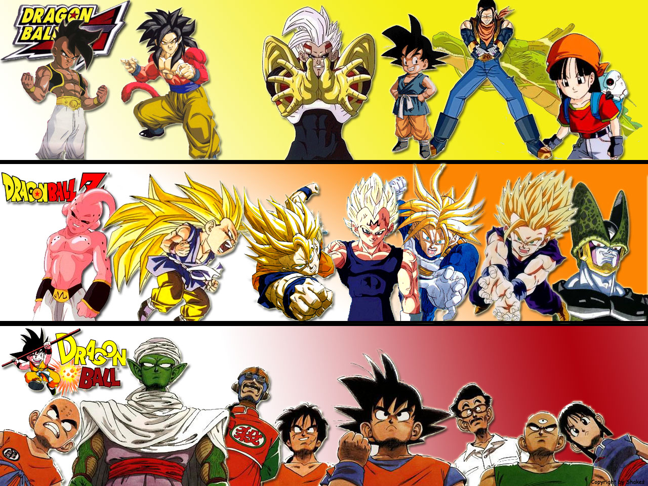 Wallpapers Manga Dragon Ball Z DB, DBZ, DBGT